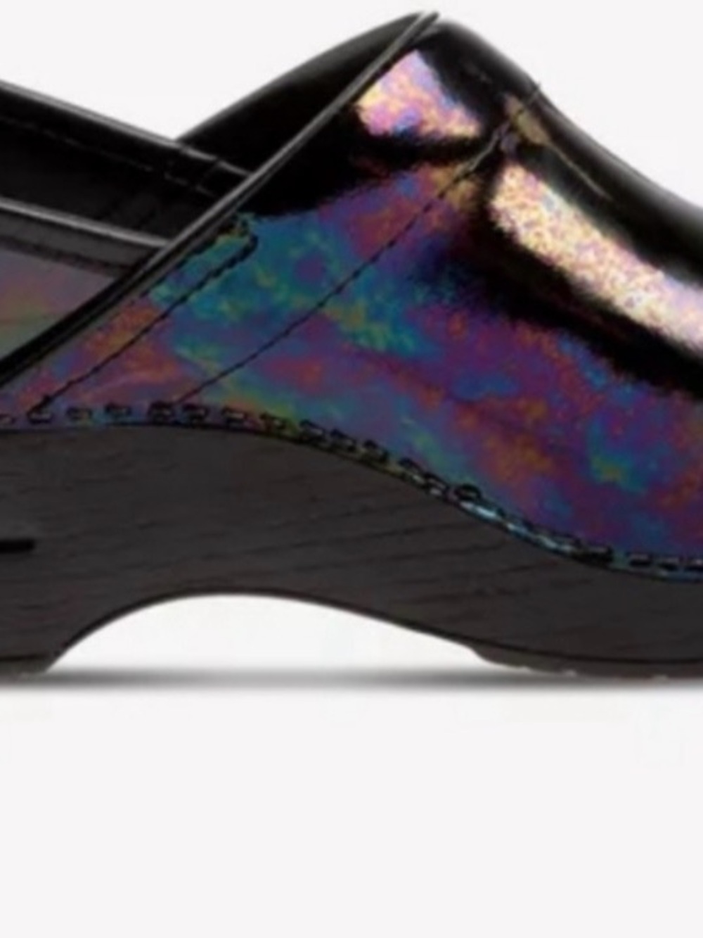 Dansko Women's Iridescent Black Clog. Sz 38 (US 7.5-8) - Picture 9 of 9